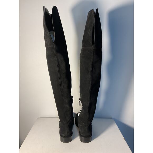 Stuart Weitzman 'Amber' Black Suede Over-The-Knee Boots Size 6 - Picture 3 of 4